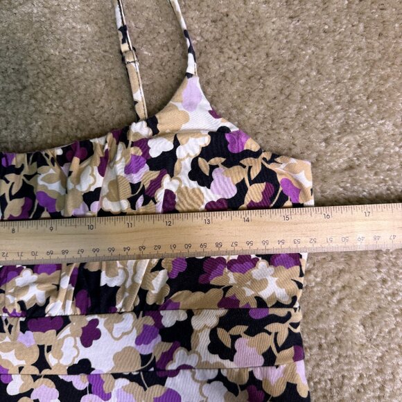Ann Taylor LOFT Floral Tank Dress Petite Small PS Women's Sleeveless E426 - Picture 12 of 13